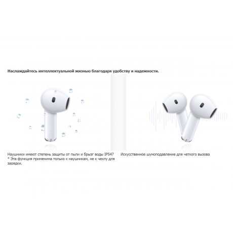Наушники HONOR Earbuds X6 White 5503ABBG - фото 28