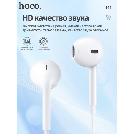 Наушники Hoco M1 Max White - фото 14