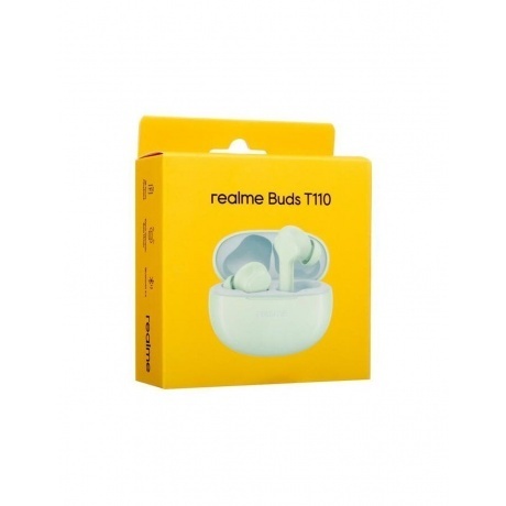 Беспроводные наушники Realme Buds T-110, зеленый - фото 11
