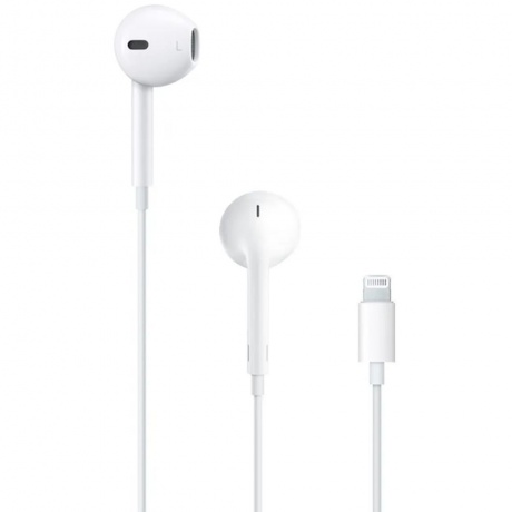 Наушники с микрофоном Apple EarPods Lightning MWTY3ZM/A - фото 1