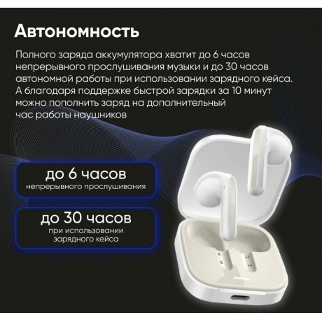Наушники Xiaomi Redmi Buds 6 Active White M2344E1 (BHR8391GL) - фото 16