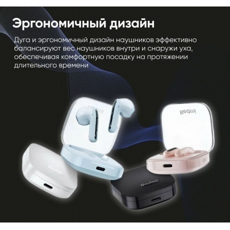 Наушники Xiaomi Redmi Buds 6 Active White M2344E1 (BHR8391GL) - фото 21