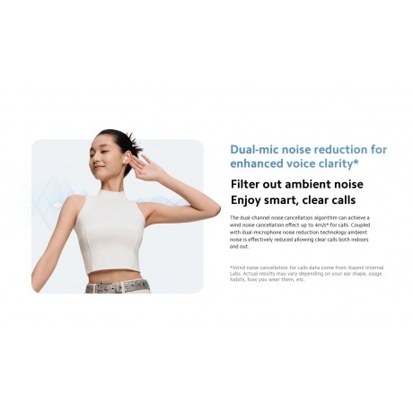 Наушники Xiaomi Redmi Buds 6 Active White M2344E1 (BHR8391GL) - фото 36