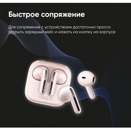 Наушники Xiaomi Redmi Buds 6 Active Black M2344E1 (BHR8396GL) - фото 18