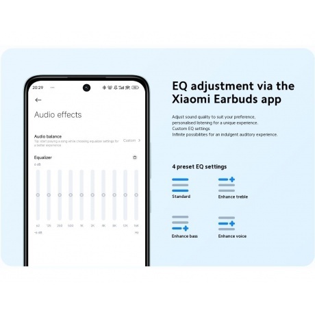 Наушники Xiaomi Redmi Buds 6 Lite Black M2349E1 (BHR8653GL) - фото 22
