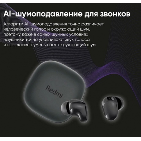 Наушники Xiaomi Redmi Buds 6 Play Black M2420E1 (BHR8776GL) - фото 38