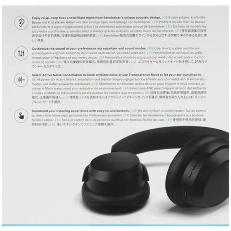 Наушники Sennheiser Accentum Wireless Headset Black 700174 - фото 7