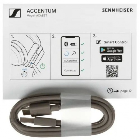 Наушники Sennheiser Accentum Wireless Headset White 700175 - фото 7