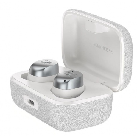 Наушники Sennheiser MOMENTUM True Wireless 4 White &amp; Silver - фото 1