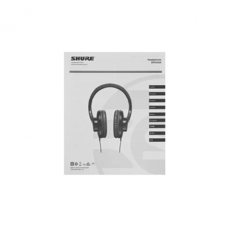 Наушники Shure SRH240A-BK-EFS - фото 14