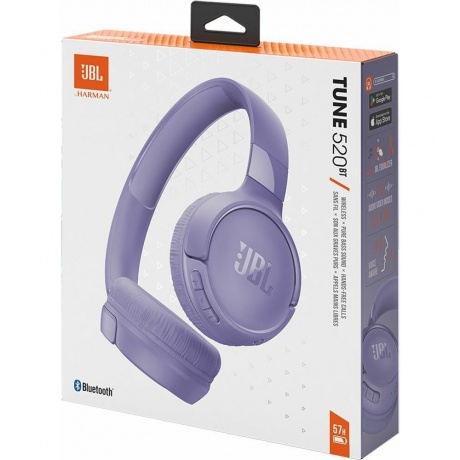 Наушники JBL, модель Tune 520BT, purple - фото 16