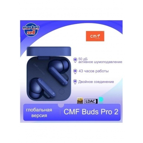 Наушники Nothing CMF Buds Pro 2 Dark Blue - фото 13