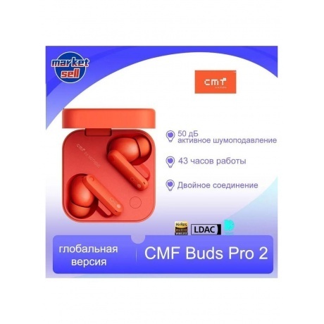 Наушники Nothing CMF Buds Pro 2 Orange - фото 15