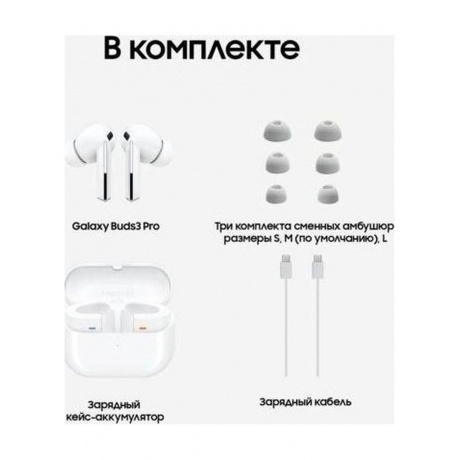 Наушники Samsung Galaxy Buds 3 Pro белый SM-R630NZWACIS - фото 21