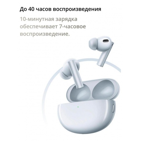 Наушники Realme Buds Air 6 Pro,  бело-голубые - фото 7