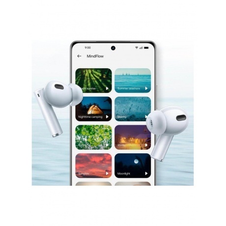 Наушники Realme Buds Air 6 Pro,  бело-голубые - фото 9