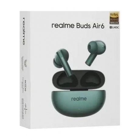 Наушники Realme Buds Air 6, зеленый - фото 15