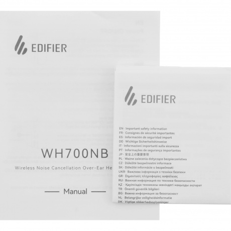 Наушники Edifier WH700NB, Bluetooth голубой - фото 11