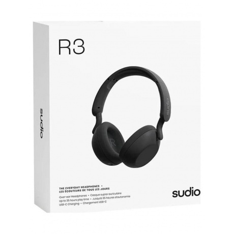 Беспроводные наушники Sudio R3 Bluetooth Headphones черный - фото 4