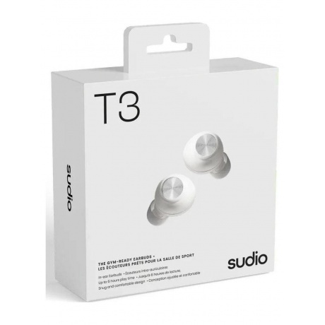 Беспроводные наушники Sudio T3 Bluetooth Earbuds белый - фото 4
