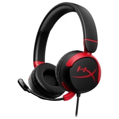 

Наушники с микрофоном HyperX Cloud Mini черный/красный накладные (7G8F4AA)