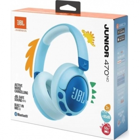 Наушники JBL JR470NC (JBLJR470NCBLU) Blue - фото 5