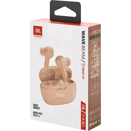 Наушники JBL Wave Beam (JBLWBEAMBEG) Beige - фото 6