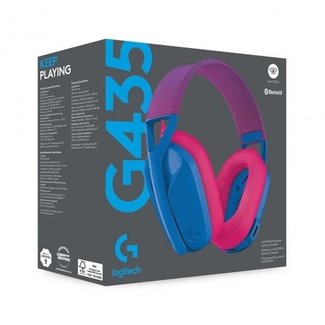Наушники Logitech G435 (981-001065) LightSpeed Blue - фото 8