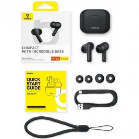 Наушники Baseus Bowie E17 Cluster Black (A00072200113-Z1) - фото 4