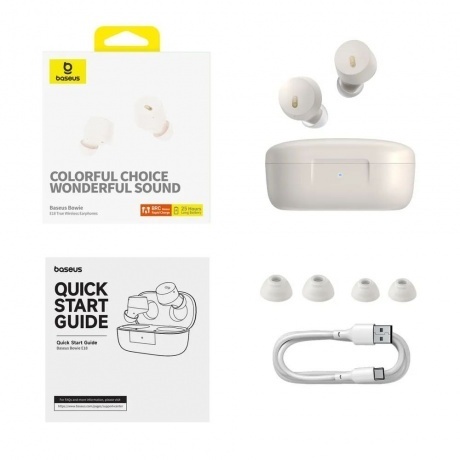 Наушники Baseus Bowie E18 Stellar White (A00023800223-00) - фото 6