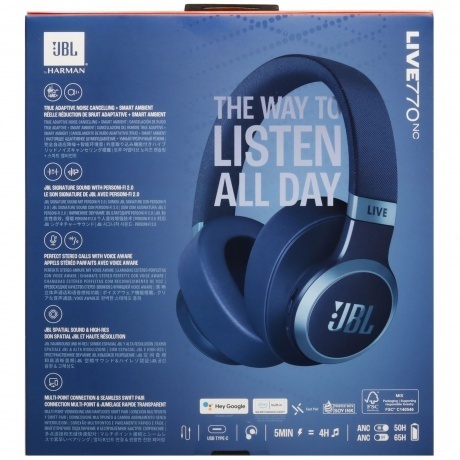 Наушники JBL Live 770NC (JBLLIVE770NCBLU) Blue - фото 21