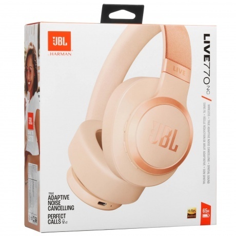 Наушники JBL Live 770NC (JBLLIVE770NCSAT) Beige - фото 28