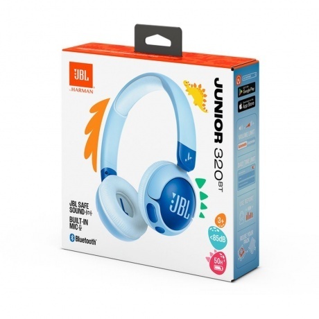 Наушники JBL JR320BT (JBLJR320BTBLU) Blue - фото 8