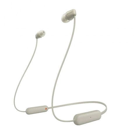 Наушники Sony WI-C100/CZ Beige - фото 1