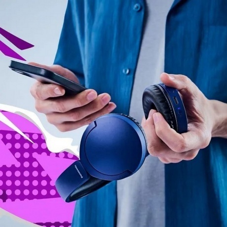 Наушники Panasonic RB-HF630BG-A Blue - фото 3