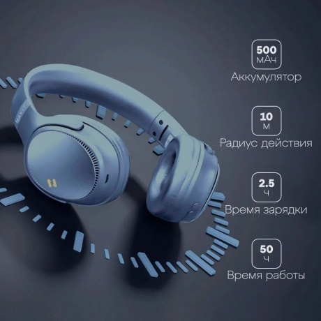 Наушники Havit H630BT Pro Blue - фото 9