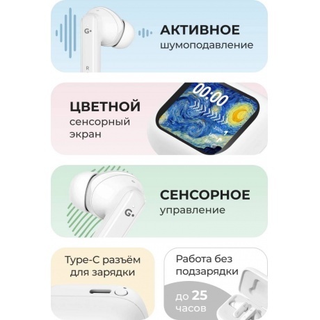 Наушники Geozon Cosmos (G-S11WHT) White - фото 4