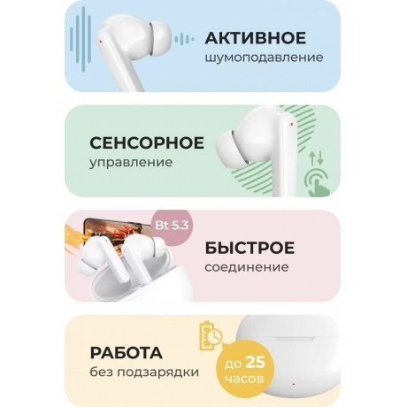 Наушники Geozon Sensor (G-S13WHT) White - фото 4
