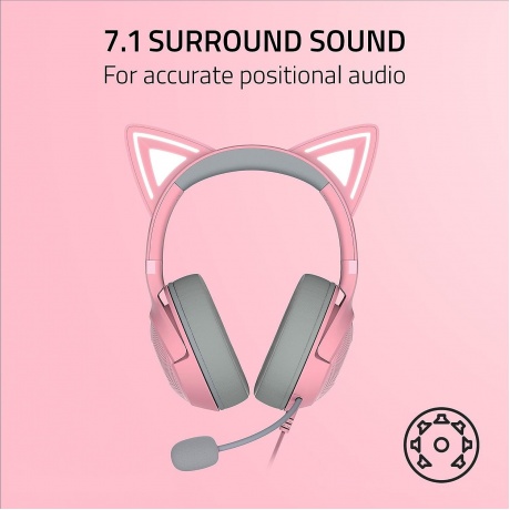 Наушники Razer Kraken Kitty V2 (RZ04-04730200-R3M1) Quartz - фото 8