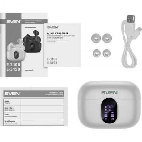 Наушники Sven E-310B (SV-022624) White - фото 5