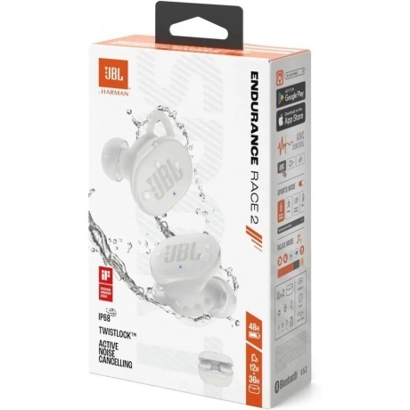 Наушники JBL Endurance Race 2 (JBLENDURACE2WHT) White - фото 11