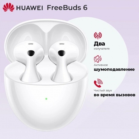 Наушники Huawei FreeBuds 6 (55038131) White - фото 34