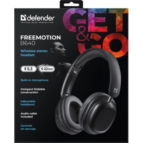 Наушники Defender FreeMotion B640 (63640) Black - фото 11