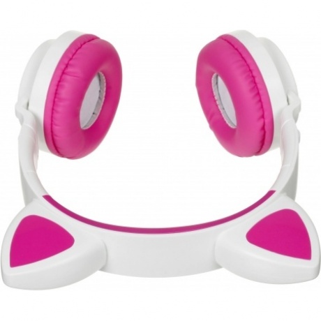 Наушники Qumo Party Cat ВТ 0025 White/Pink - фото 3