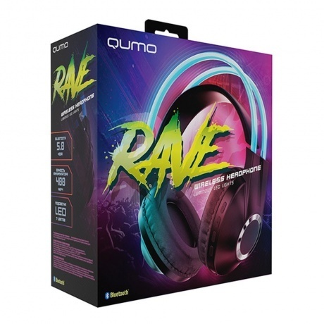 Наушники Qumo Party Rave BT 0076 Grey - фото 3