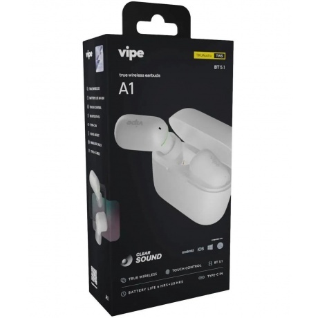 Наушники Vipe A1 TWS (VPTWSA1WHI) White - фото 20