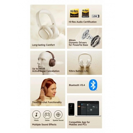 Наушники Edifier ES850NB Ivory - фото 14