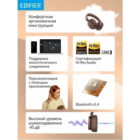 Наушники Edifier ES850NB Brown - фото 30