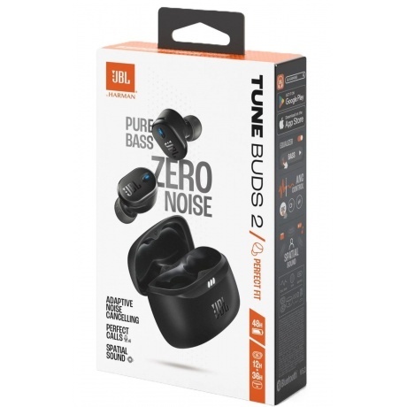 Наушники JBL Tune Buds 2 Ghost (JBLTBUDS2GBLK) Black - фото 11