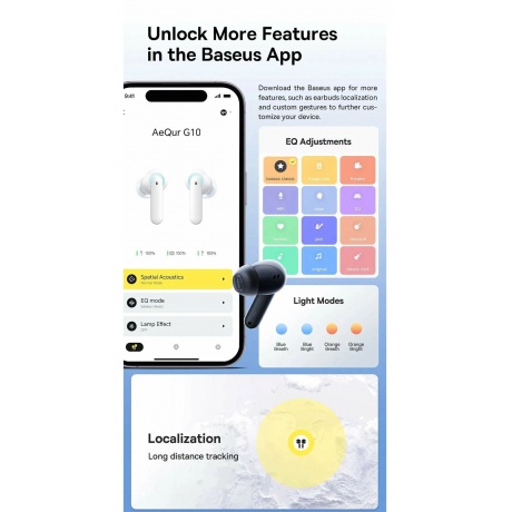 Наушники Baseus AeQur G10 Black - фото 25